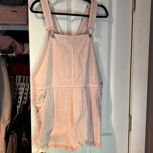 Free People Pink Overall Dress